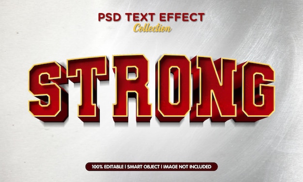 Effet de texte psd fort