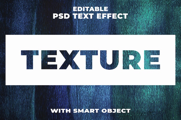 Effet De Texte Psd Gratuit Avec Texture De Mot