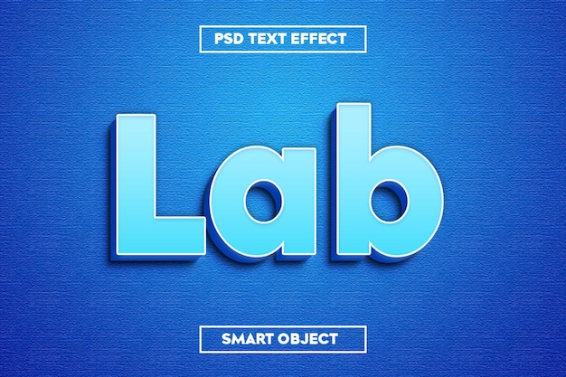 Effet De Texte Psd Lab 3d