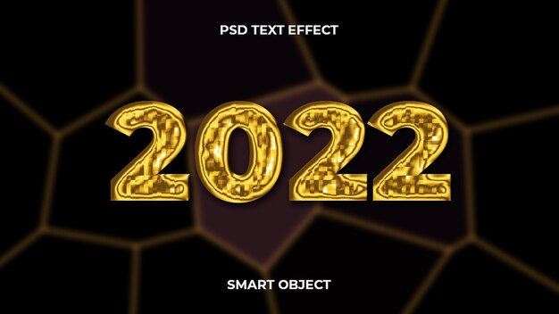 PSD effet de texte psd modifiable 2022