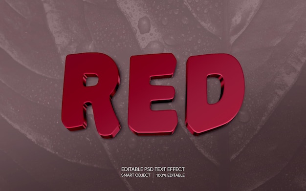 Effet de texte PSD modifiable style alphabet 3d