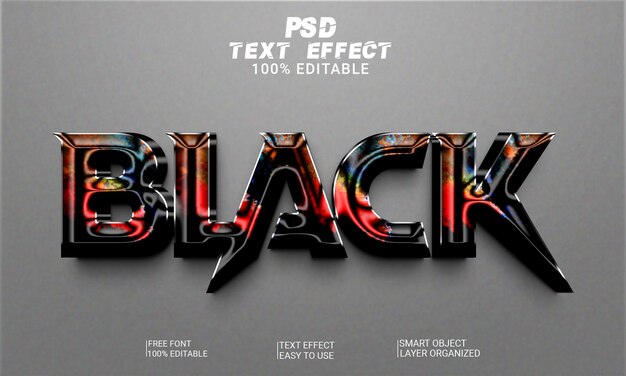 Effet de texte PSD modifiable