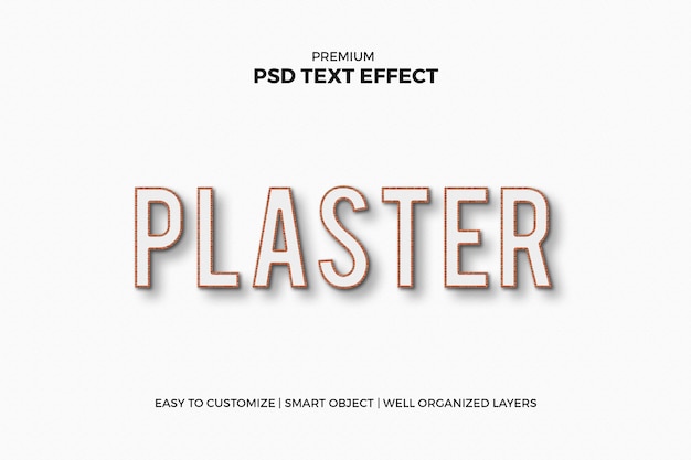 Effet De Texte Psd En Plâtre