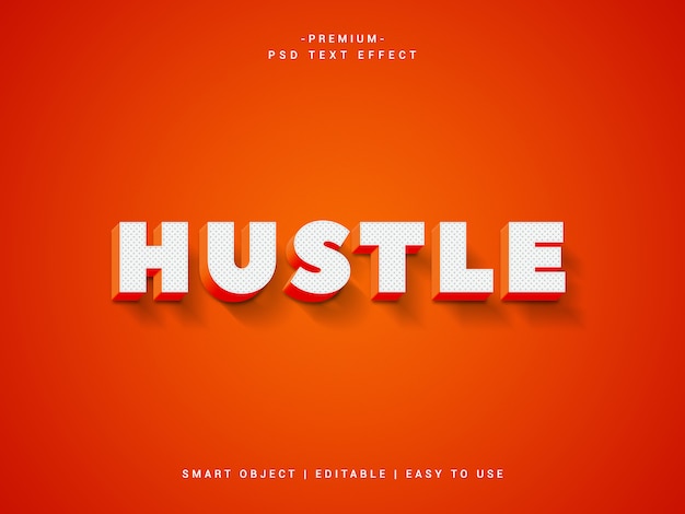 Effet De Texte Psd Premium Hustle