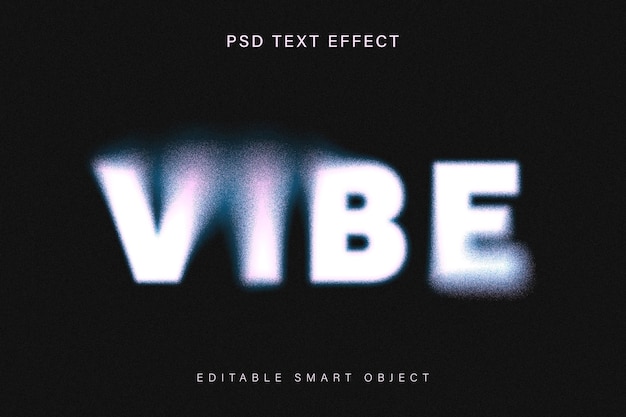 PSD effet de texte psd de texture dissolvante colorée