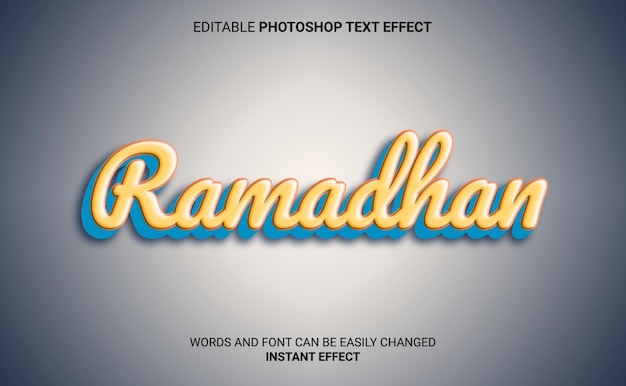 Effet de texte RAMADHAN