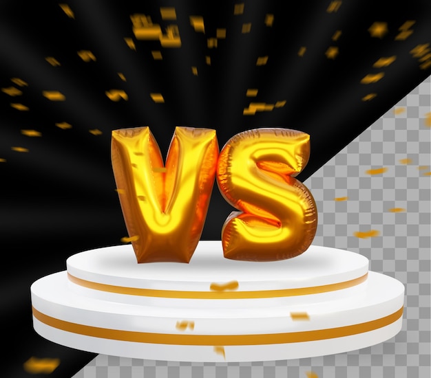 PSD effet de texte réaliste 3d or versus rendering