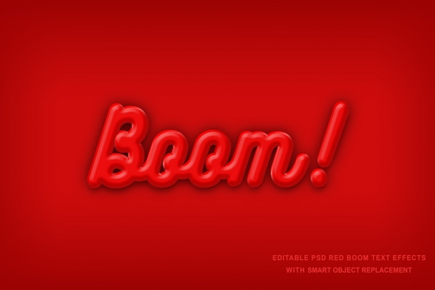 Effet De Texte Red Boom