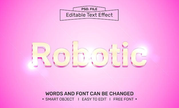 Effet de texte robotique