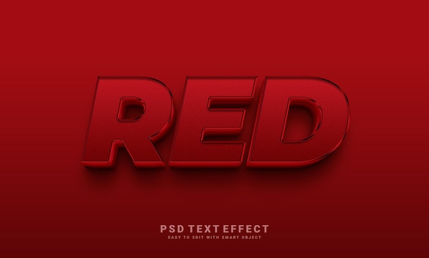 Effet de texte rouge