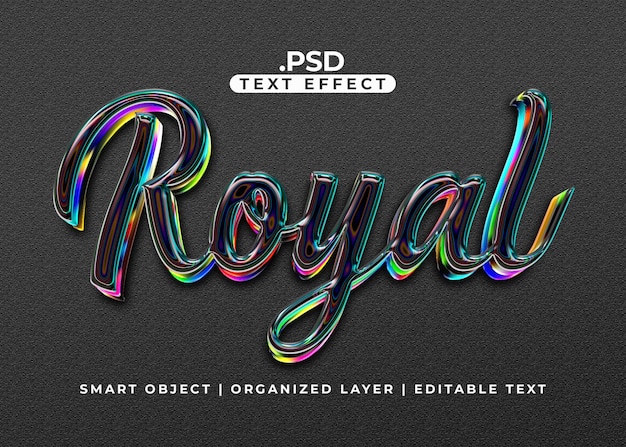 PSD effet de texte royal