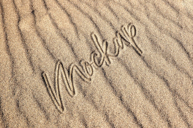 Effet De Texte Sur Le Sable