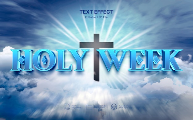Effet de texte de la semaine sainte
