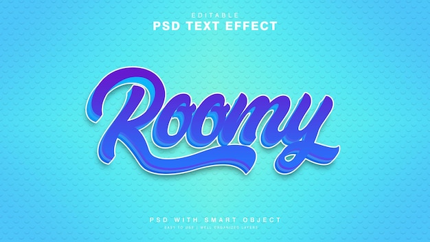 Effet de texte spacieux