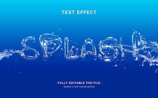 Effet De Texte Splash