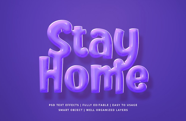 Effet De Texte Stay Home