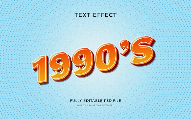 Effet De Texte De Style Années 90