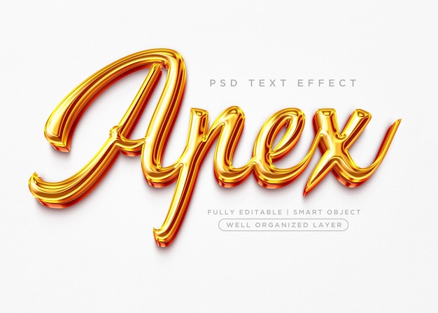 Effet De Texte De Style Apex 3d