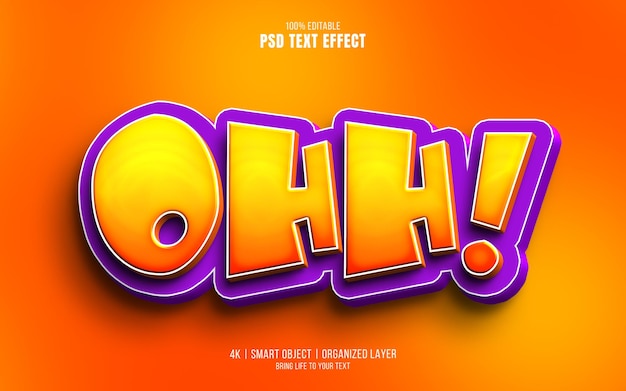 Effet de texte de style comique