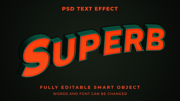 Effet De Texte Super Modifiable