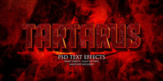 PSD effet de texte tartarus