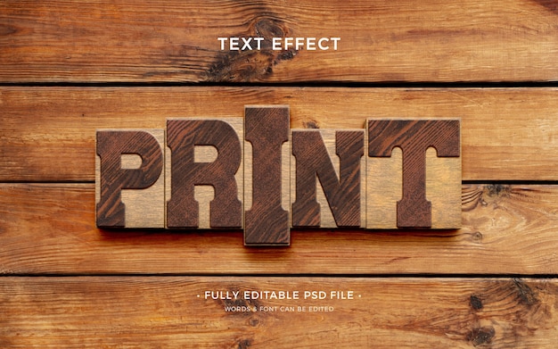 Effet de texte typographique