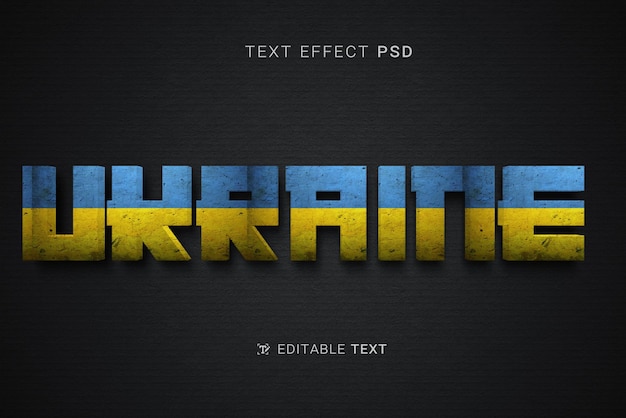 Effet de texte ukrainien