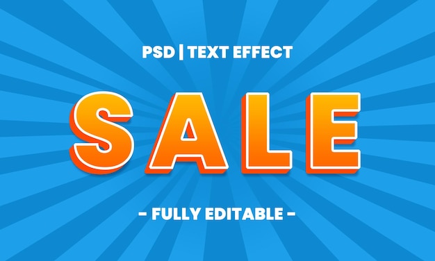 Effet de texte de vente 3D