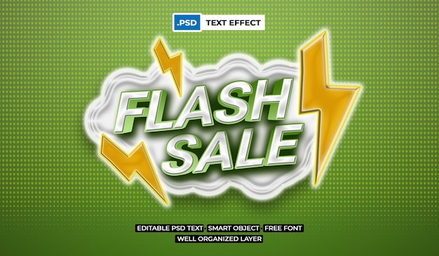 Effet De Texte De Vente Flash