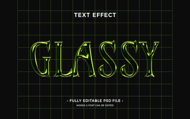 Effet De Texte En Verre