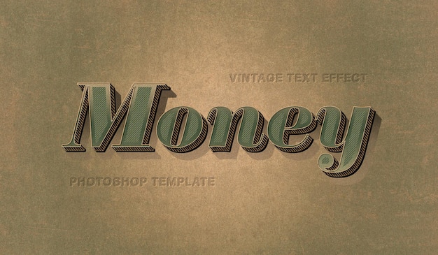 Effet De Texte Vintage Argent