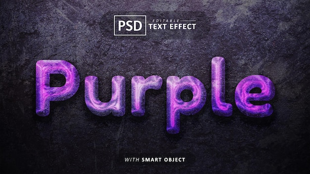 Effet de texte violet modifiable