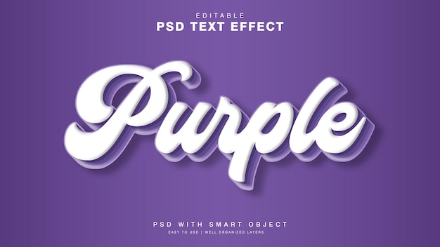 Effet de texte violet