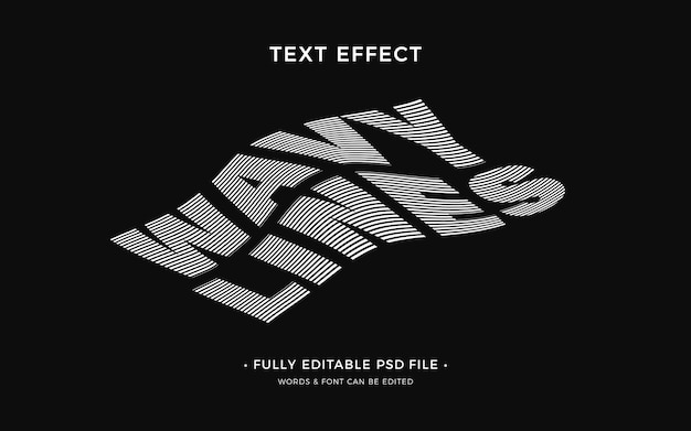 Effet de texte Waves