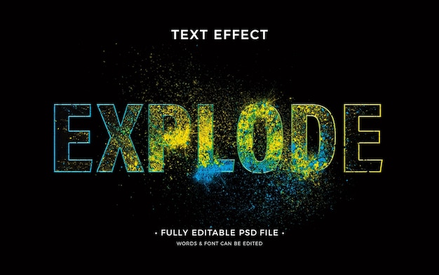 PSD effet de texte