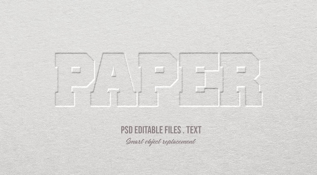Effet de texture du papier en 3D