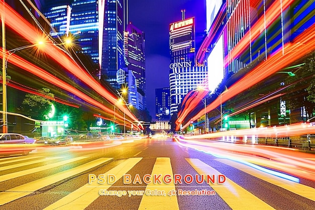 Effet de vitesse de mouvement avec City Night