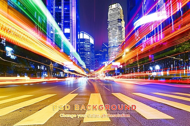 Effet de vitesse de mouvement avec City Night