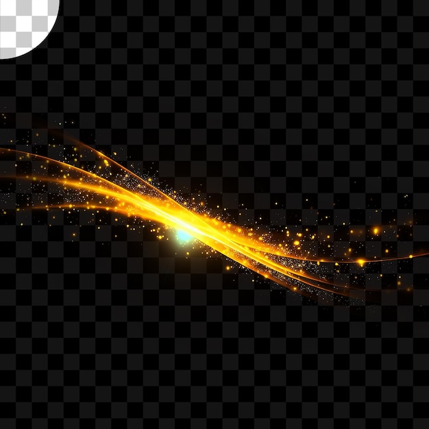 Effets lumineux sur un fond transparent