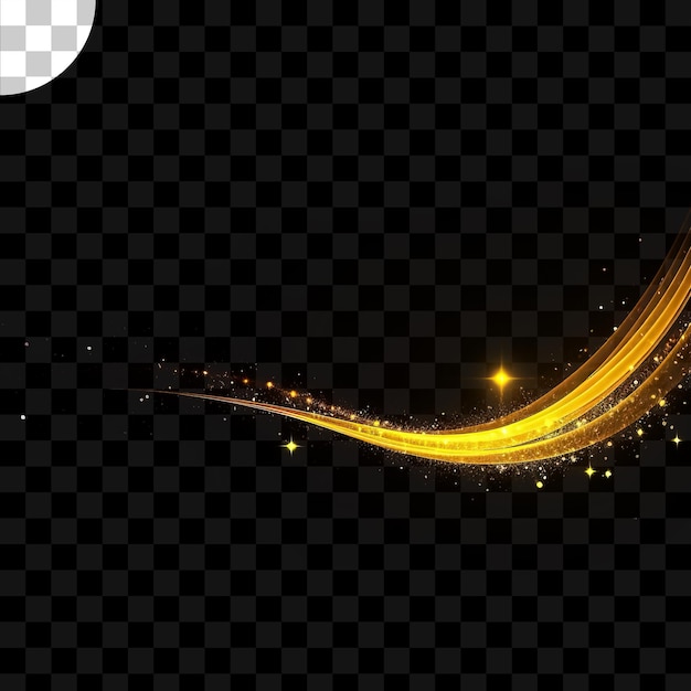 Effets lumineux sur un fond transparent
