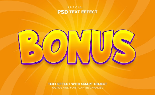 Effets De Texte Bonus Modifiables De Style 3d