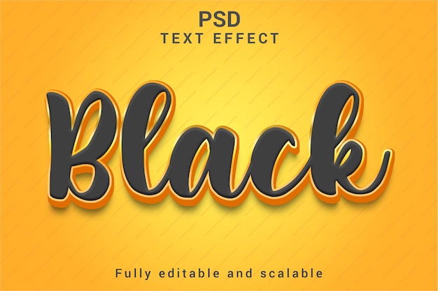 PSD effets de texte modernes 3d