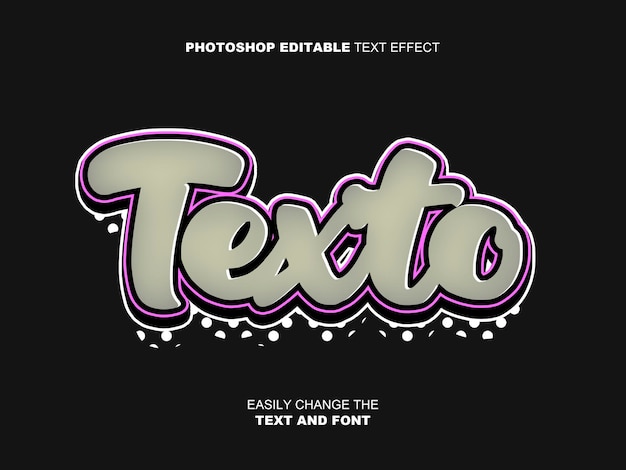 Effets de texte modifiables dans le style Photoshop