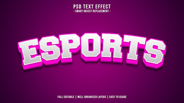 Effets De Texte Modifiables Esports