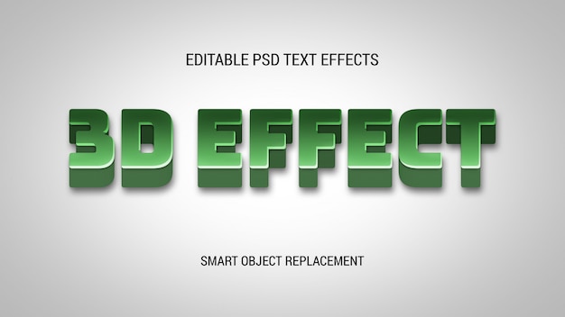 Effets De Texte Modifiables En Gras 3d