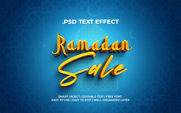 Effets De Texte De Vente Du Ramadan