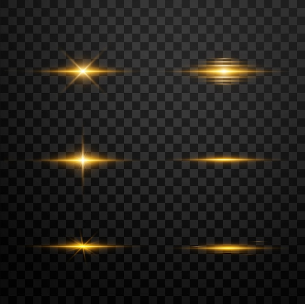 Effetti della fiamma di luce dorata