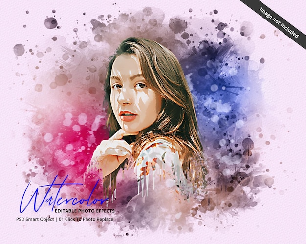 Effetti di pittura ad acquerello per foto di Photoshop per splendide foto creative