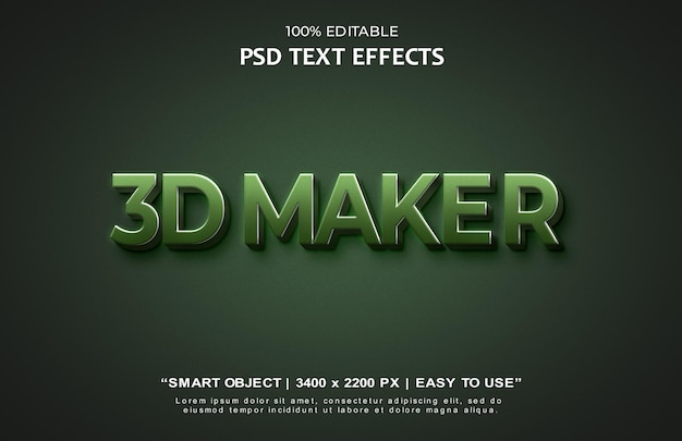 Effetti di testo 3D