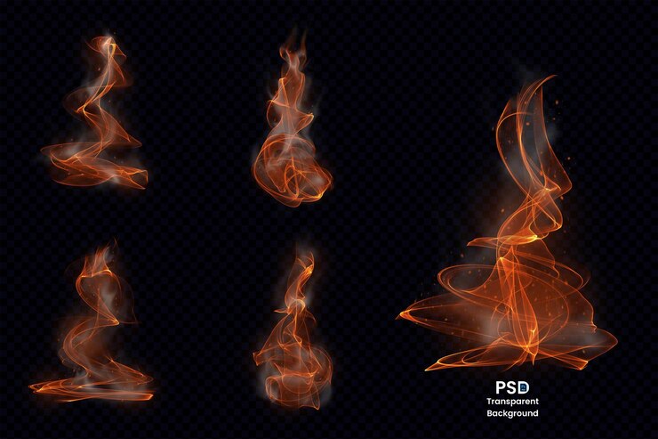 PSD effetto di combustione texture